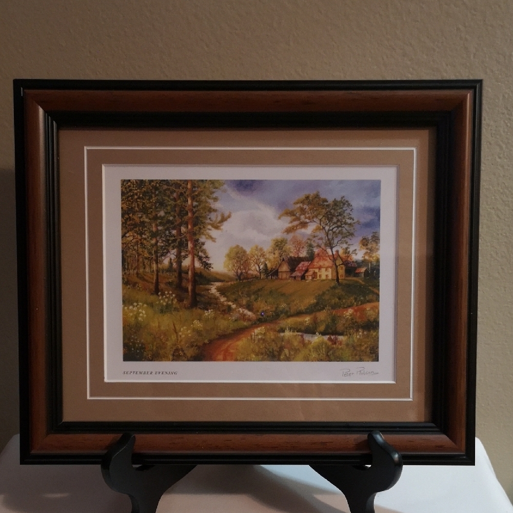 Peter Robson Signed Print Professionally Framed & Matted, September Evening